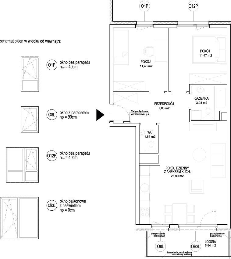 INPRO S.A. - NOWOŚĆ!! - Rumia Centralna - mieszkanie 3-pok. 63.28 m2 Ostatnie 2 budynki w sprzedaży: zdjęcie 94254364