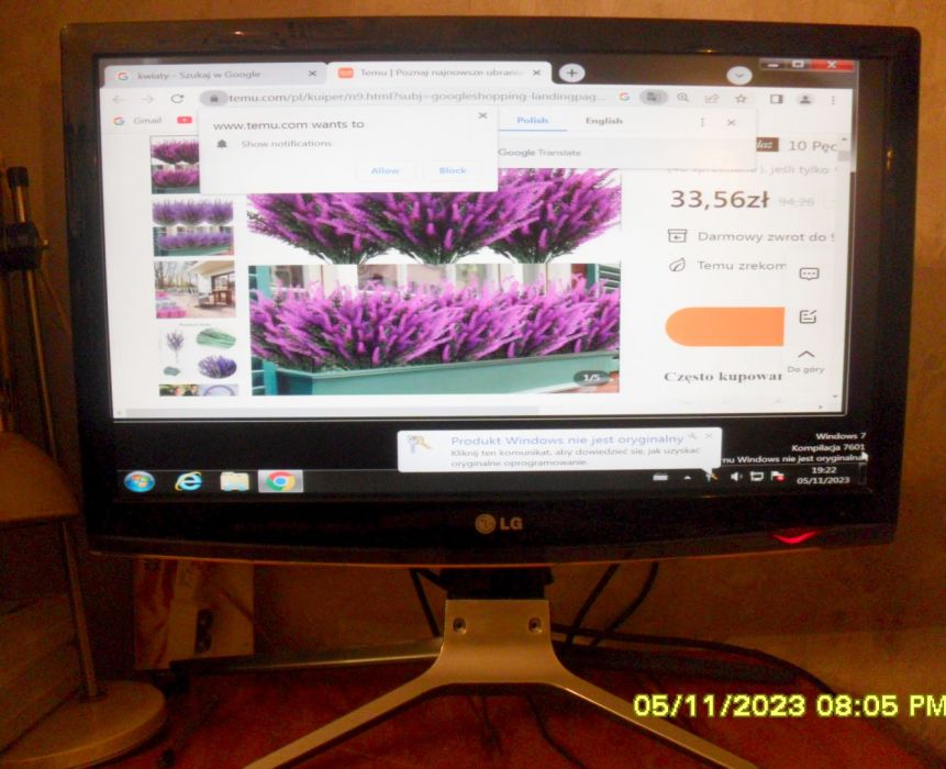 Monitor LCD 24 LG Flatron