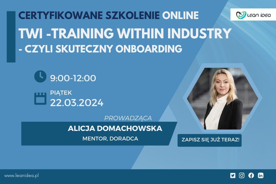 Certyfikowane szkolenie online - TWI Training Within Industry