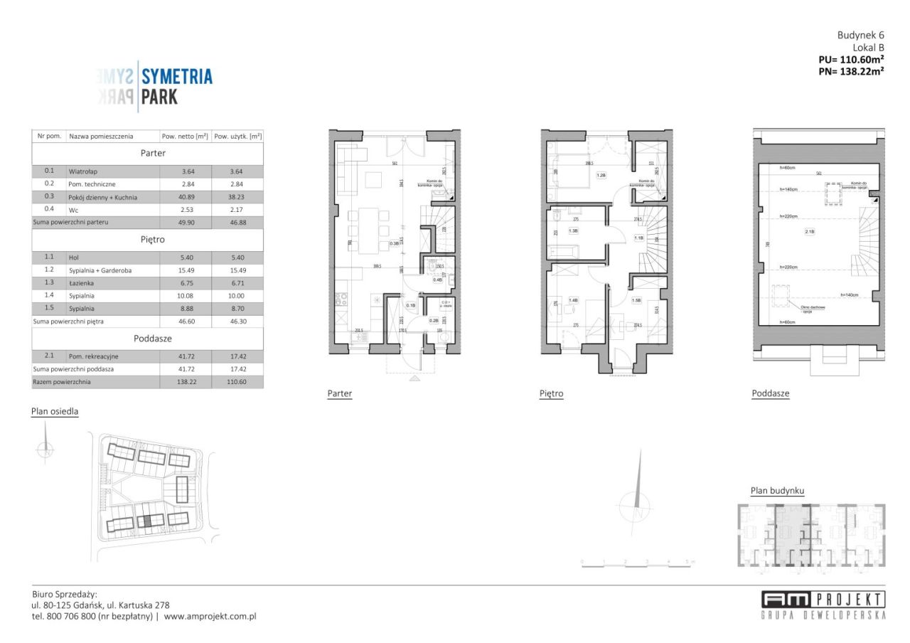 AMprojekt- Symetria Park- dom 138m Gdańsk Kowale/Bąkowo 6B: zdjęcie 93317993