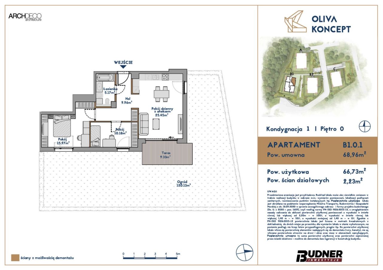 Apartament z dużym ogrodem - Oliva Koncept B1.0.1: zdjęcie 93591885