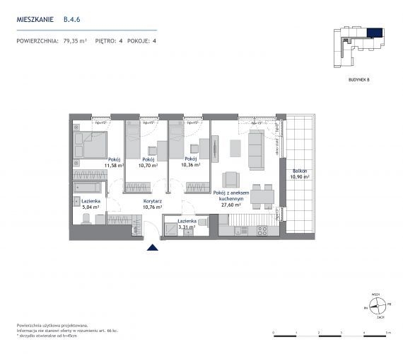 Linea - Gdańsk, al. Pawła Adamowicza - 79.35 m2: zdjęcie 94311029