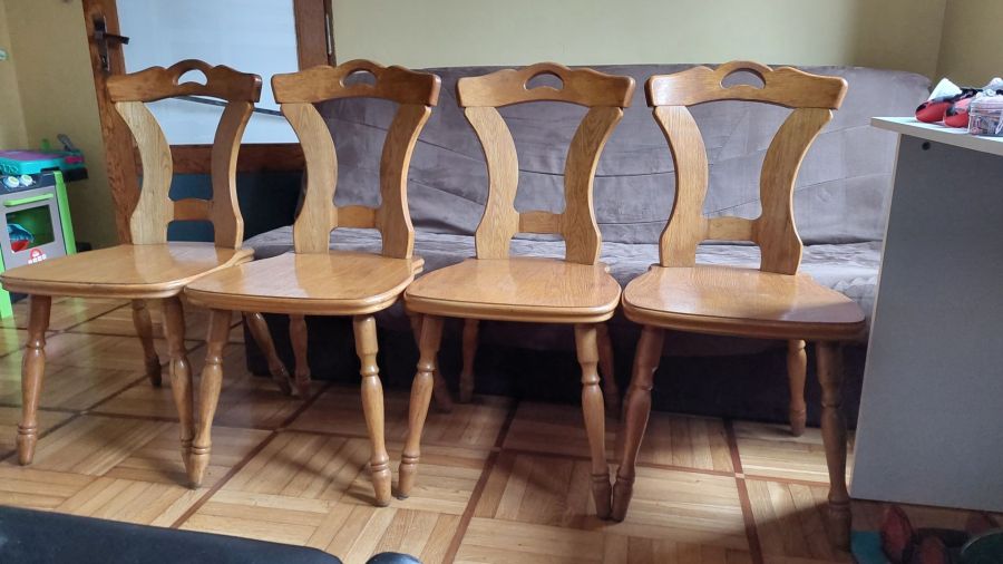 Krzesła dębowe 4 szt