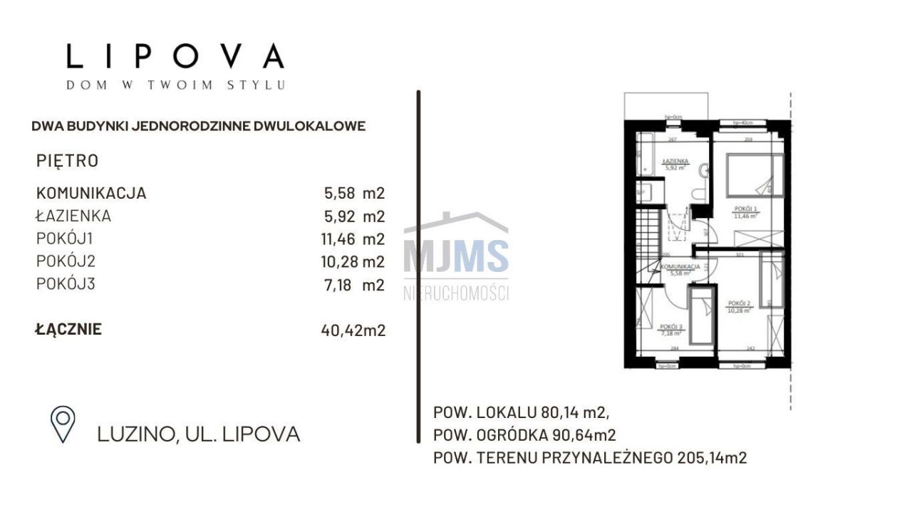 Dom 80m2, 4 pok., działka 225m2, Lipowa, Luzino!: zdjęcie 94365112