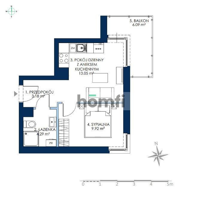 Apartament 2-pok. z balkonem nad Zatoką Gdańską: zdjęcie 93443142