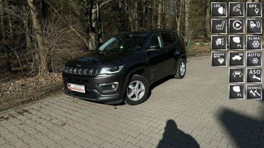 Jeep Compass 1.4I salon polska pełen serwis stan idealny bezwypadkowy rok gwarancji