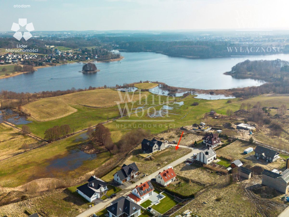 Działka Warzno widok na jezioro prywatne osiedle: zdjęcie 93784964