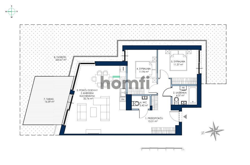 Apartament 3-pok., taras i ogród - nad wodą: zdjęcie 93625346