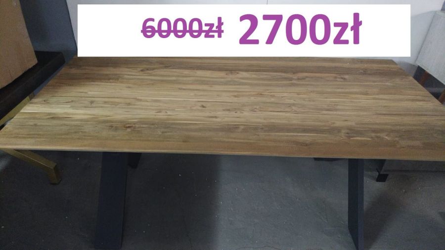 - 55% Nowy stół z drewna tekowego  200x100 cm  2700zł