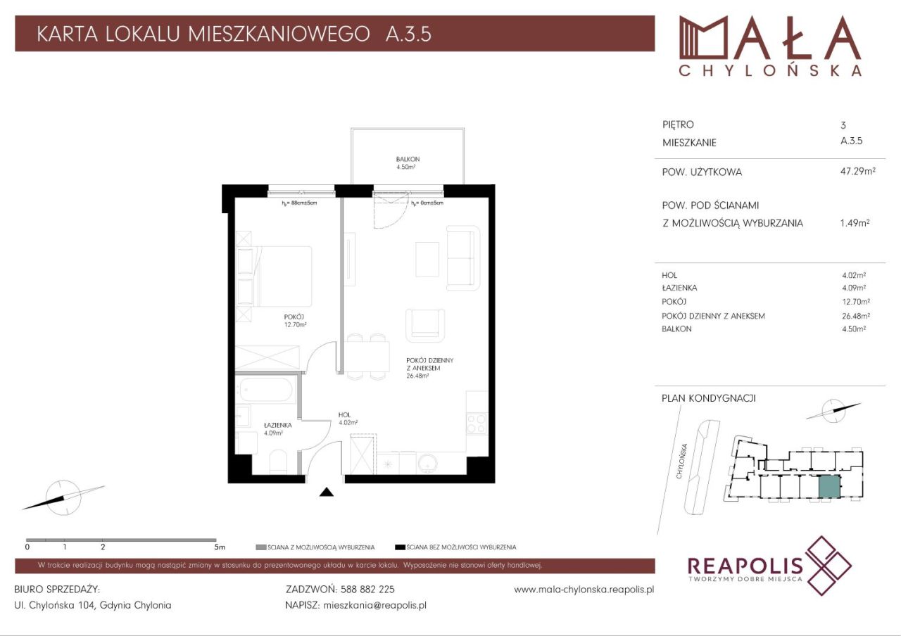 Nowe mieszkanie | Mała Chylońska | A.3.5: zdjęcie 94547857