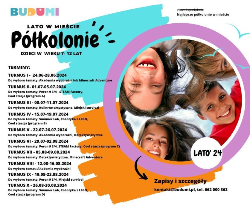 Półkolonie tematyczne (7-12 lat) Gdańsk