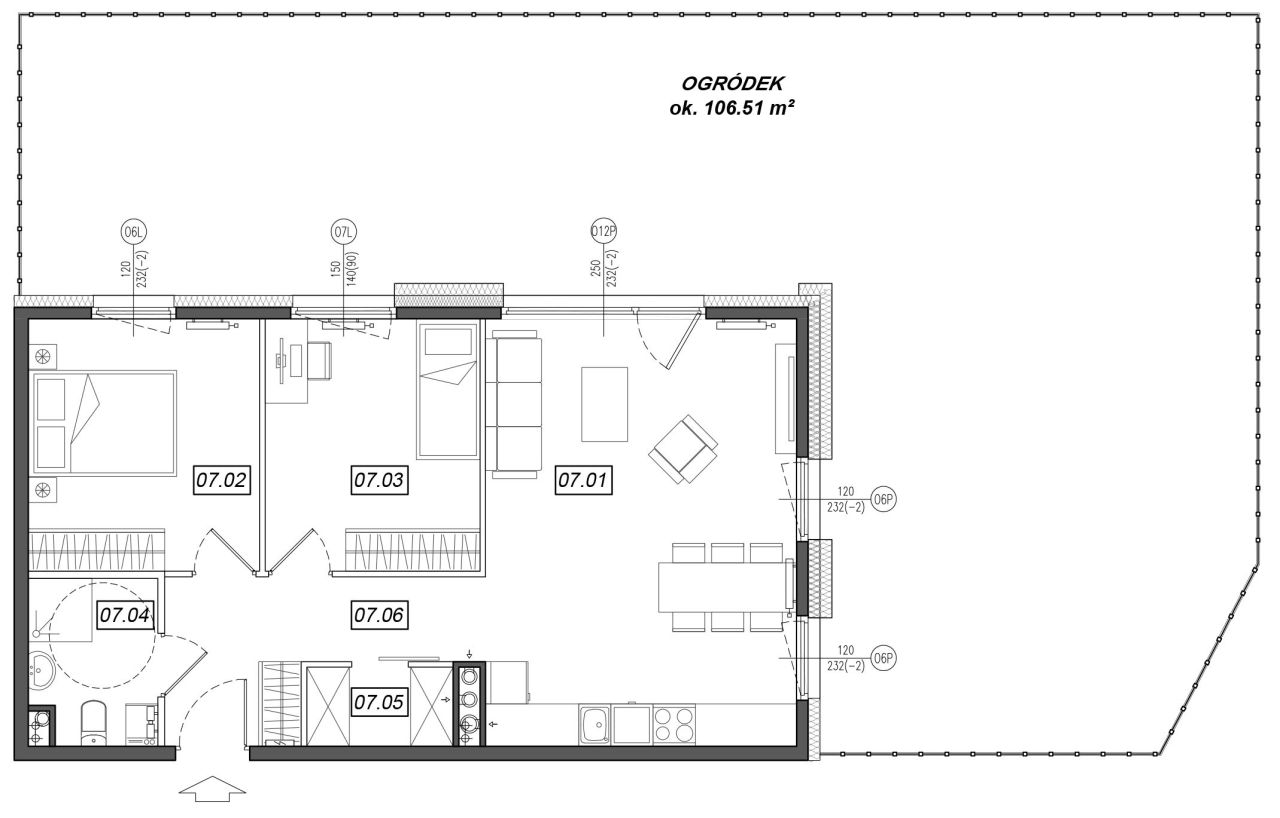 Urzeka - mieszkanie 5.A.07 - Przestronny ogródek - 106 m2: zdjęcie 94779518