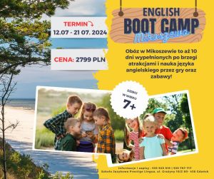 Obóz językowy | English Boot Camp Mikoszewo