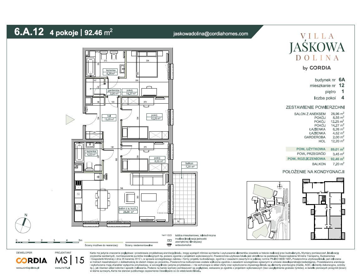 Villa Jaśkowa Dolina - Mieszkanie 6.A.12: zdjęcie 93564200