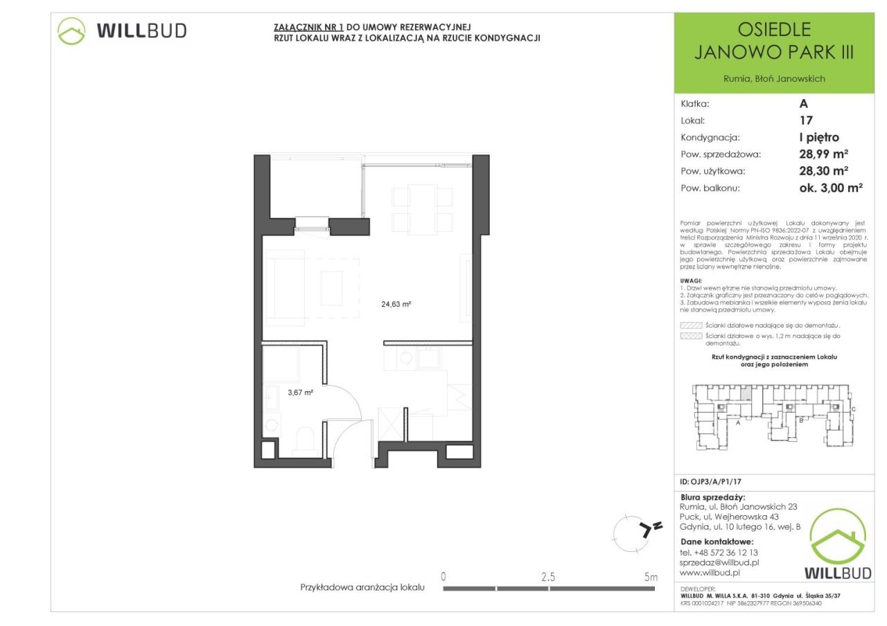 Nowe mieszkanie z balkonem (28,99 m2) - Osiedle Janowo Park III: zdjęcie 93570532