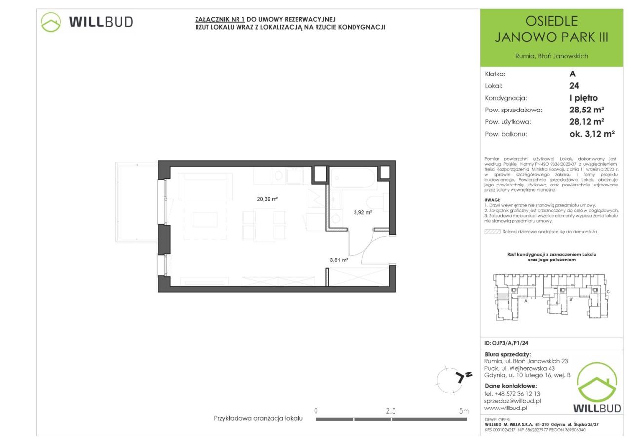 Nowe mieszkanie z balkonem 28,52m2 - Nowe Osiedle Janowo Park III: zdjęcie 93570653