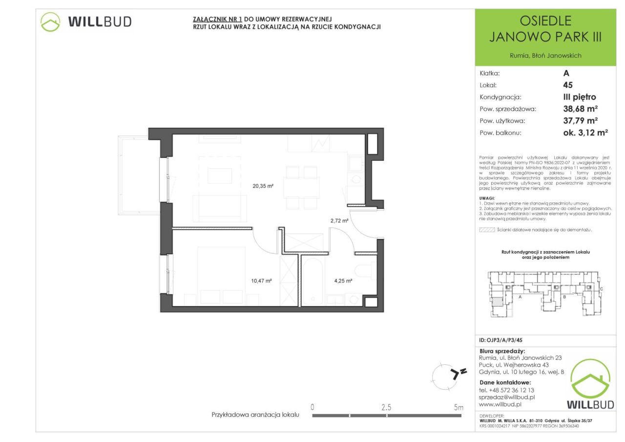 Mieszkanie z balkonem 38,68m2 - nowe Osiedle Janowo Park III: zdjęcie 93571190