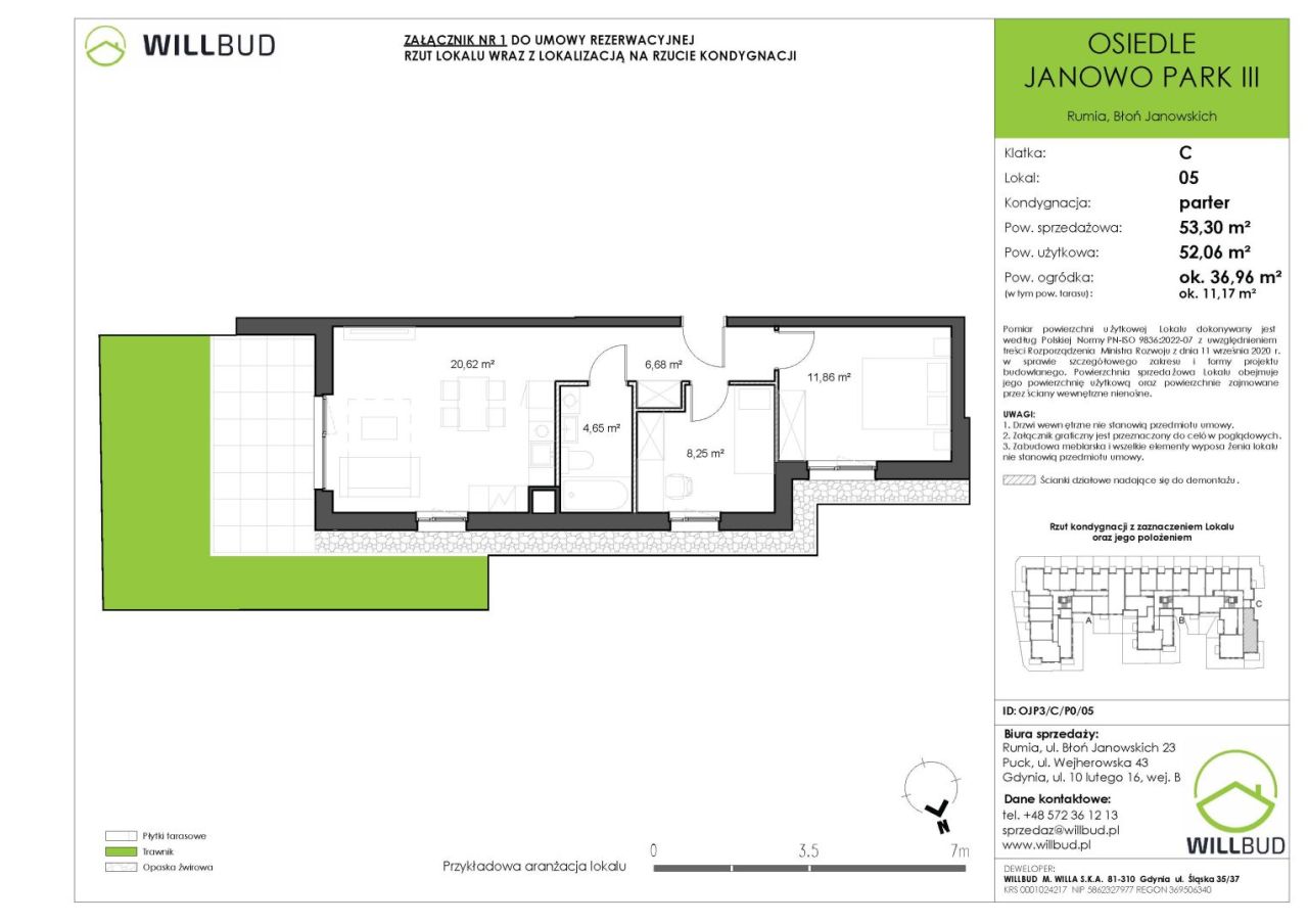 Nowe mieszkanie z ogródkiem (53,3 m2) - Osiedle Janowo Park III: zdjęcie 93572139