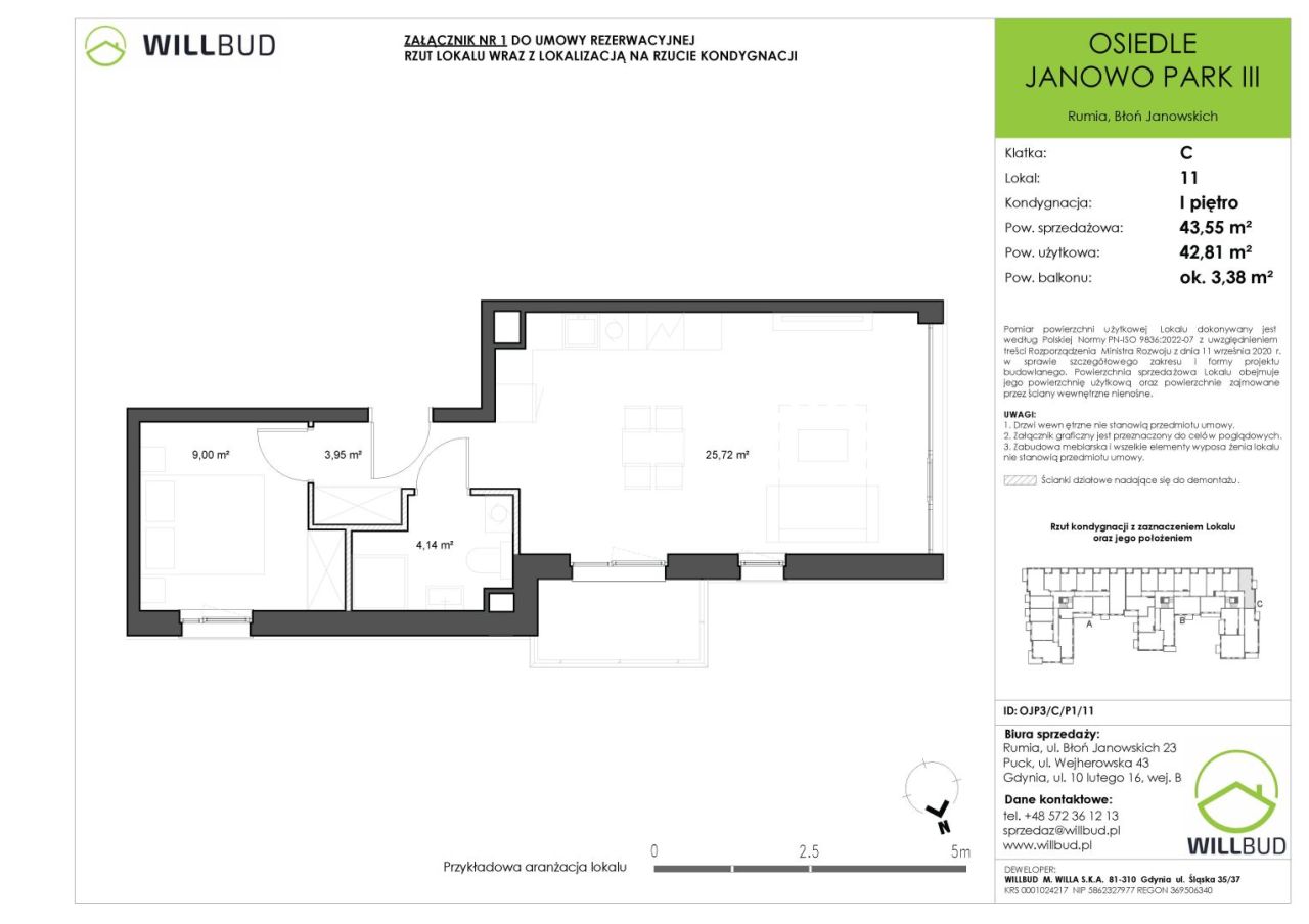 Nowe mieszkanie z balkonem (43,55 m2) - Osiedle Janowo Park III: zdjęcie 93572173