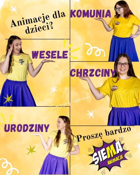 Animacje dla dzieci; wesele; poprawiny; opieka nocna