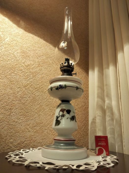 Stara 100% sprawna lampa naftowa 52cm.
