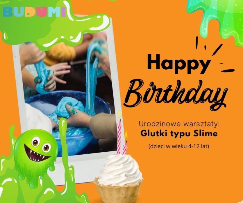 Warsztaty urodzinowe dla dzieci Slime w Gdańsku