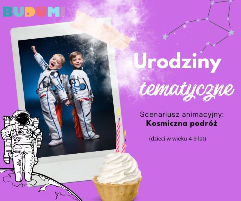 Urodziny tematyczne dla dzieci kosmiczna podróż w Gdańsku