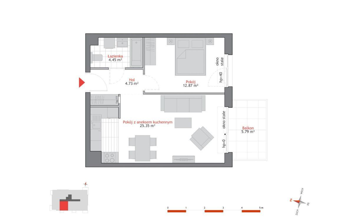 2 jasne pokoje na ostatnim piętrze w Oliwie: zdjęcie 93785097