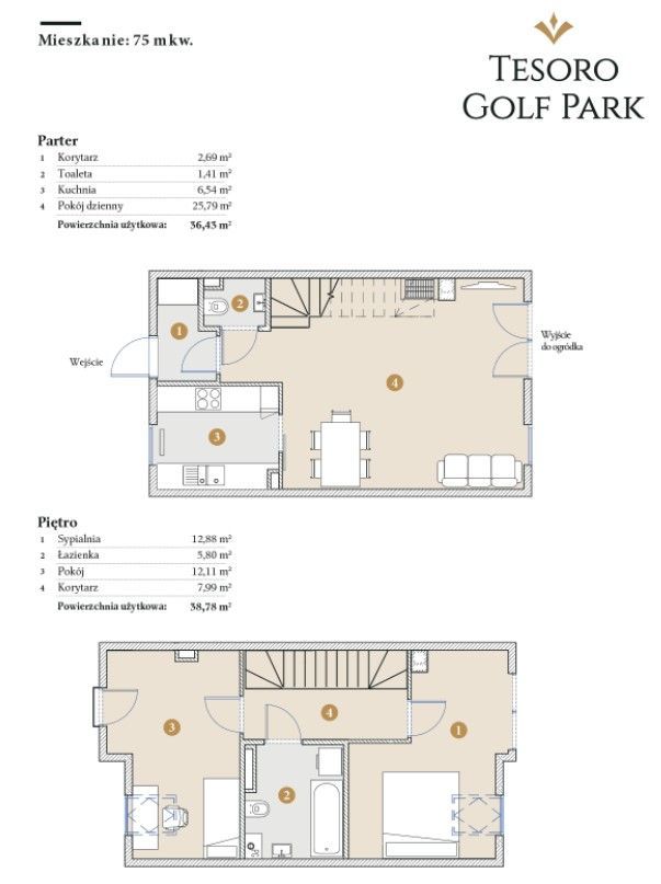 Tesoro Golf Park 75 M2 + Ogród 98 M2 + Parking w Cenie !: zdjęcie 93639414