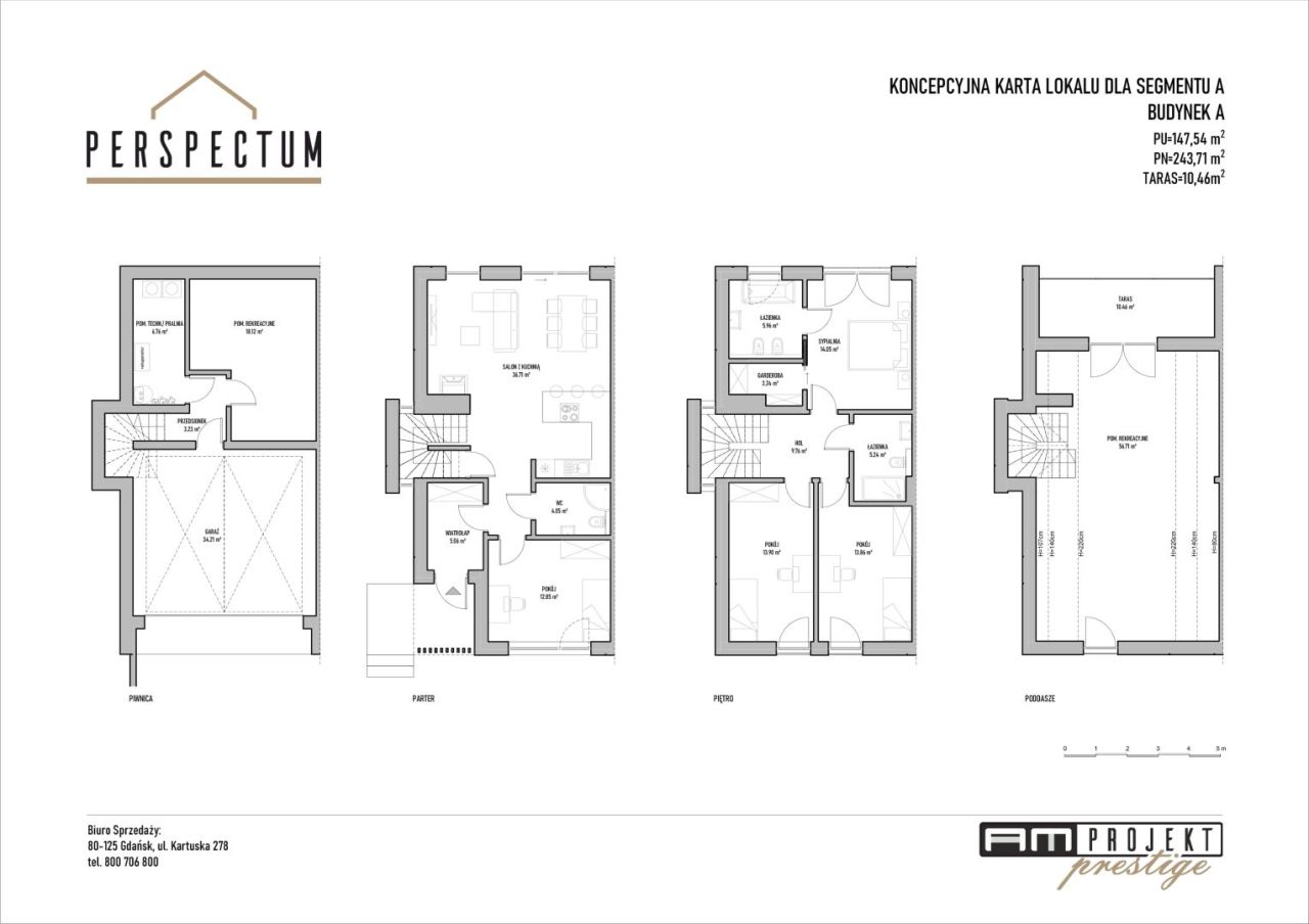 AMprojekt- Perspectum Gdańsk Jasień/Zabornia Ostatni dom! 5A: zdjęcie 93660294