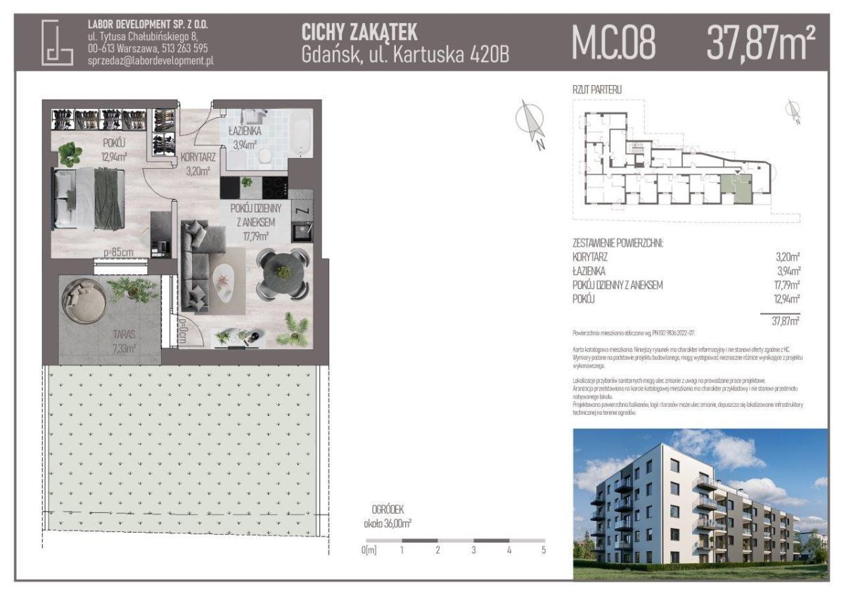 Komoaktowe, z ogrodem ponad 30m2 od południa: zdjęcie 94552733