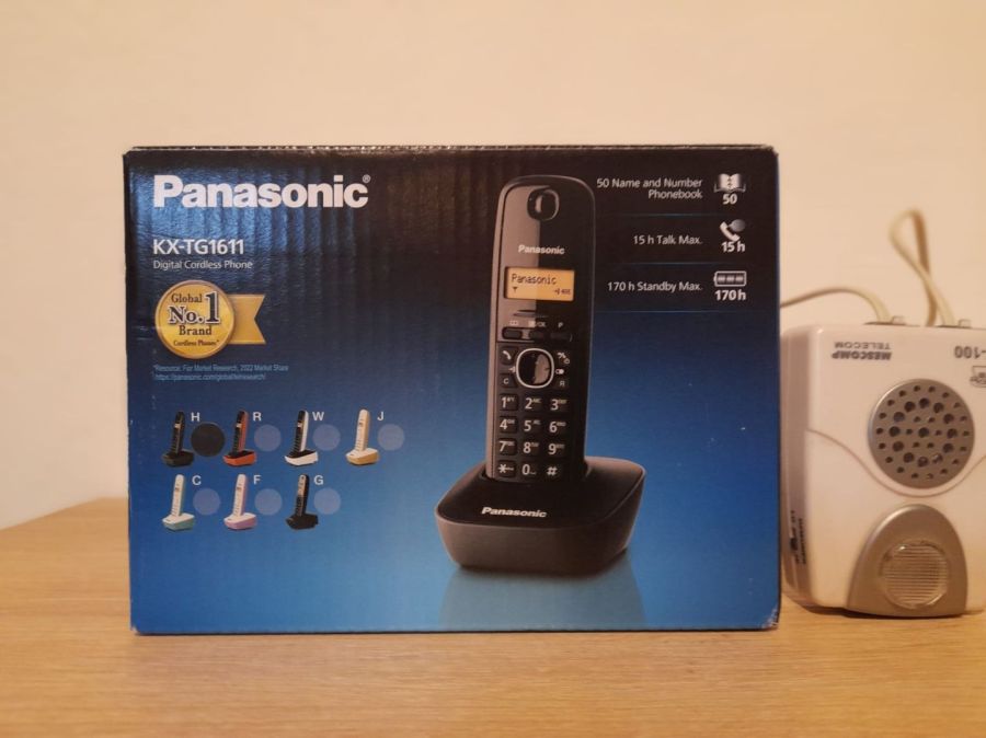 Telefon bezprzewodowy Panasonic KX-TG1611. Czarny. Nowy
