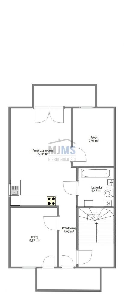 3 pok.mieszkanie 52,5m2,2 balkony,Tartaczna Bojano: zdjęcie 93719657