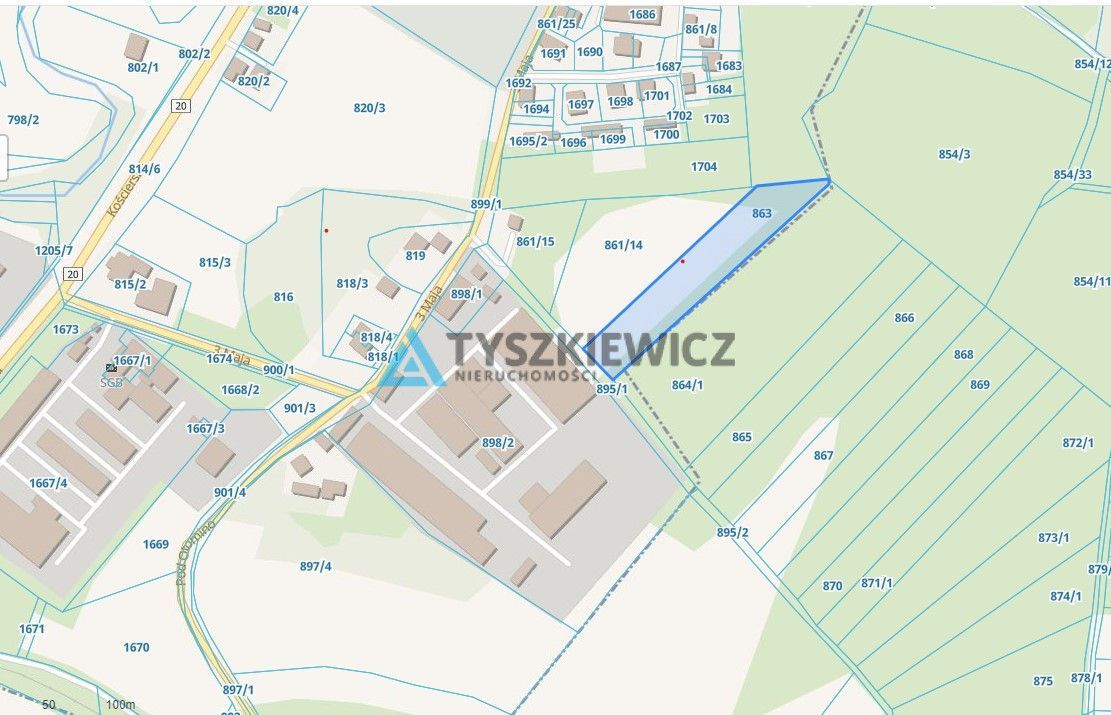 Działka inwestycyjna 5300m2, Żukowo ,WZ na 6 domów: zdjęcie 93735026