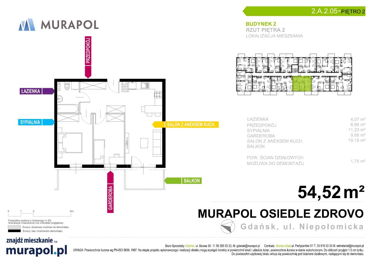 Murapol Osiedle Zdrovo 2 Gdańsk 2.A.2.05: zdjęcie 93740848