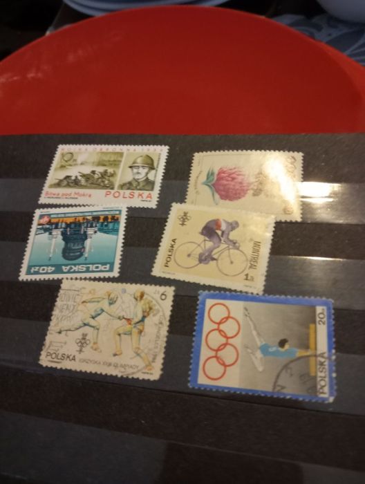 Kolekcja znaczków pocztowych prl