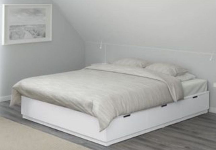 Rama łóżka z szufladami, biały140x200 c