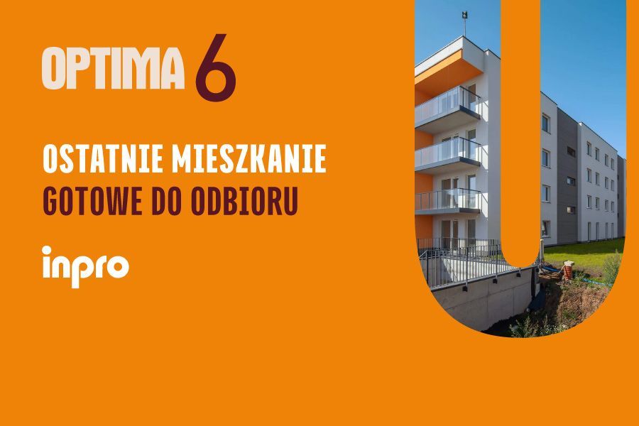 INPRO S.A. - OPTIMA -  Gotowe do odbioru mieszkanie 2-pok. 39.42 m2 ogródek, mieszkanie przystosowane do potrzeb osób niepełnosprawnych