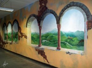 Malarstwo artystyczne ścienne, murale