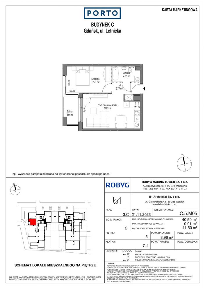 Mieszkanie 40.59 m&sup2; Gdańsk Letnica: zdjęcie 93776231