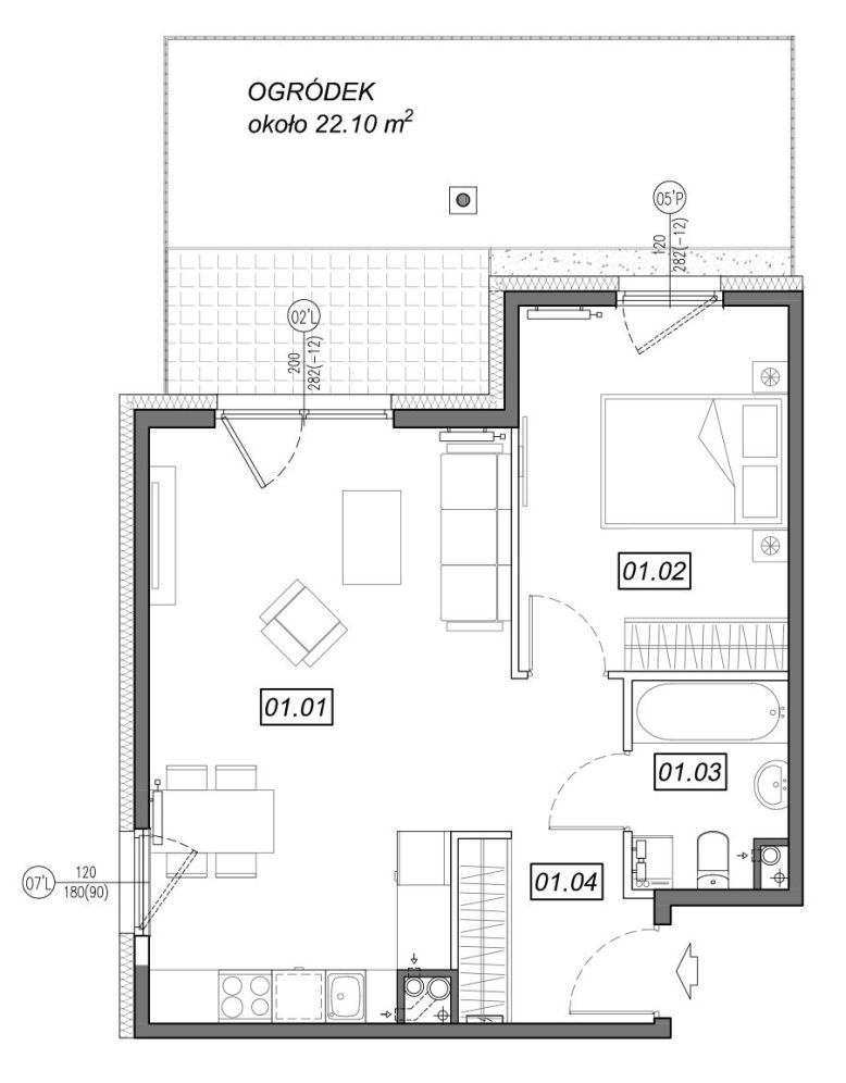 Nowe Południe - mieszkanie 4.A.01 - Bogate tereny rekreacyjne!: zdjęcie 94329005