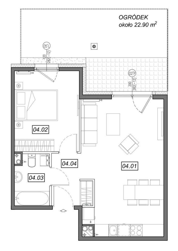 Nowe Południe - mieszkanie 4.A.04 - Bogate tereny rekreacyjne!: zdjęcie 94329027