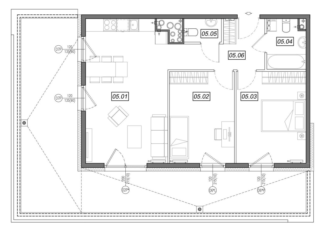 Nowe Południe - mieszkanie 4.A.05 - Mieszkanie z tarasem ponad 45 m2!: zdjęcie 94329038