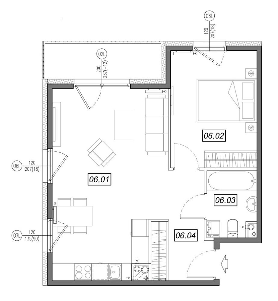 Nowe Południe - mieszkanie 4.A.06 - Bogate tereny rekreacyjne!: zdjęcie 94329049