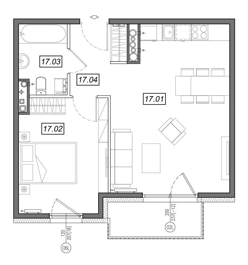 Nowe Południe - mieszkanie 4.A.17 - Bogate tereny rekreacyjne!: zdjęcie 94329159