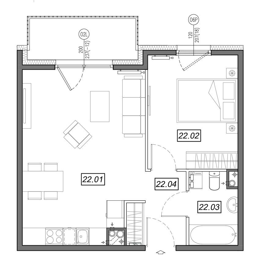 Nowe Południe - mieszkanie 4.A.22 - Bogate tereny rekreacyjne!: zdjęcie 94329214