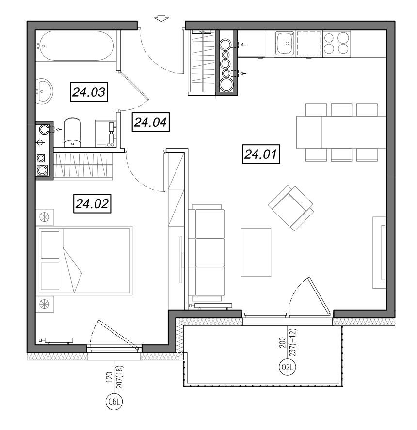 Nowe Południe - mieszkanie 4.A.24 - Bogate tereny rekreacyjne!: zdjęcie 94329236