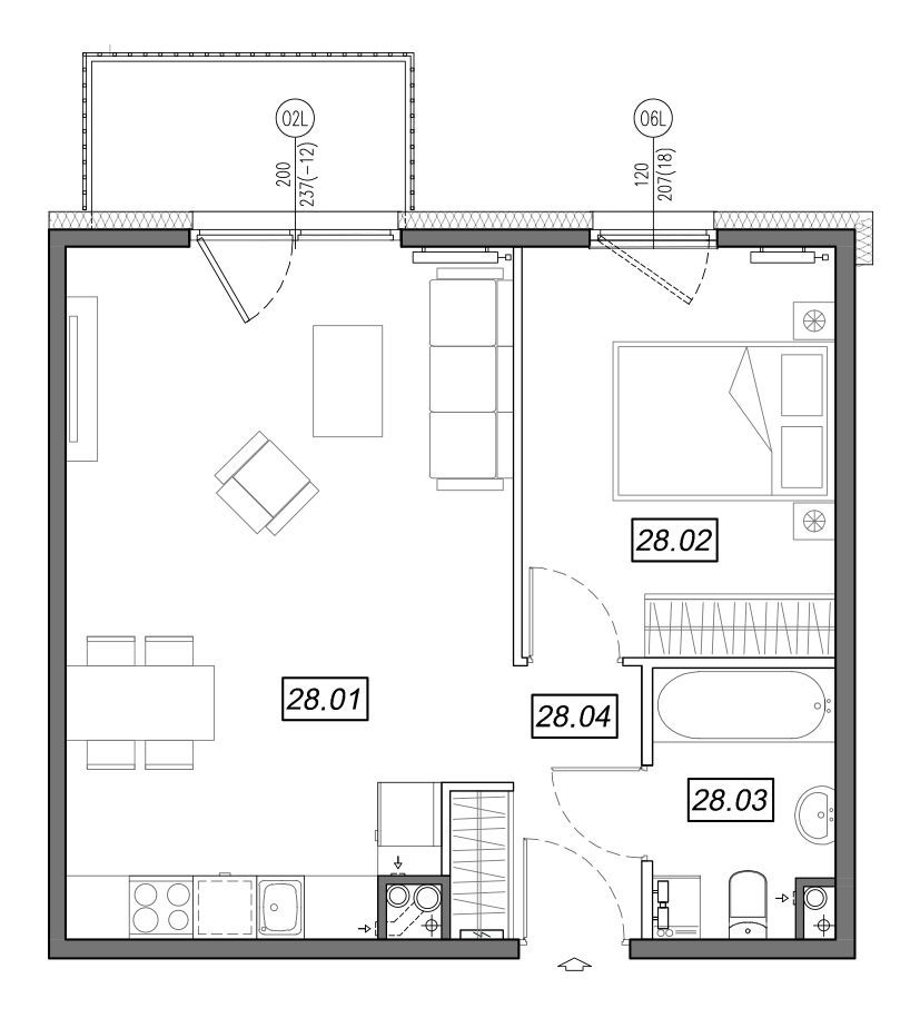 Nowe Południe - mieszkanie 4.A.28 - Bogate tereny rekreacyjne!: zdjęcie 94329280