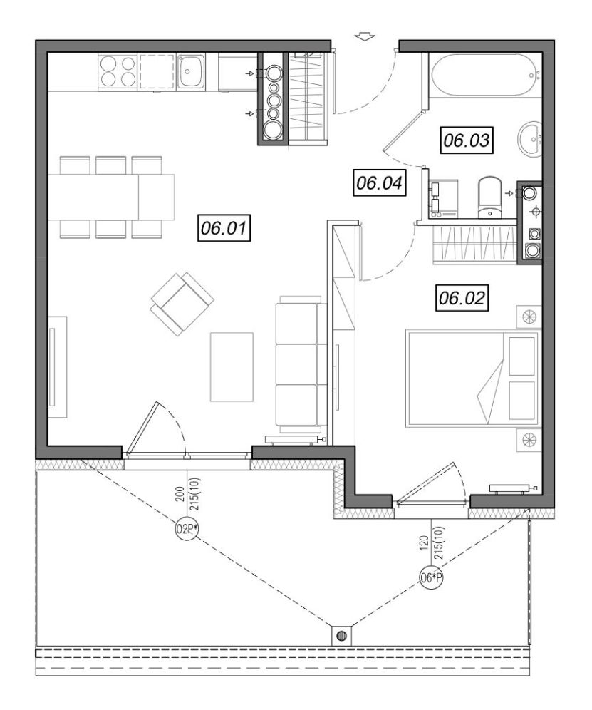 Nowe Południe - mieszkanie 4.B.06 - Mieszkanie z tarasem 18 m2!: zdjęcie 94329379