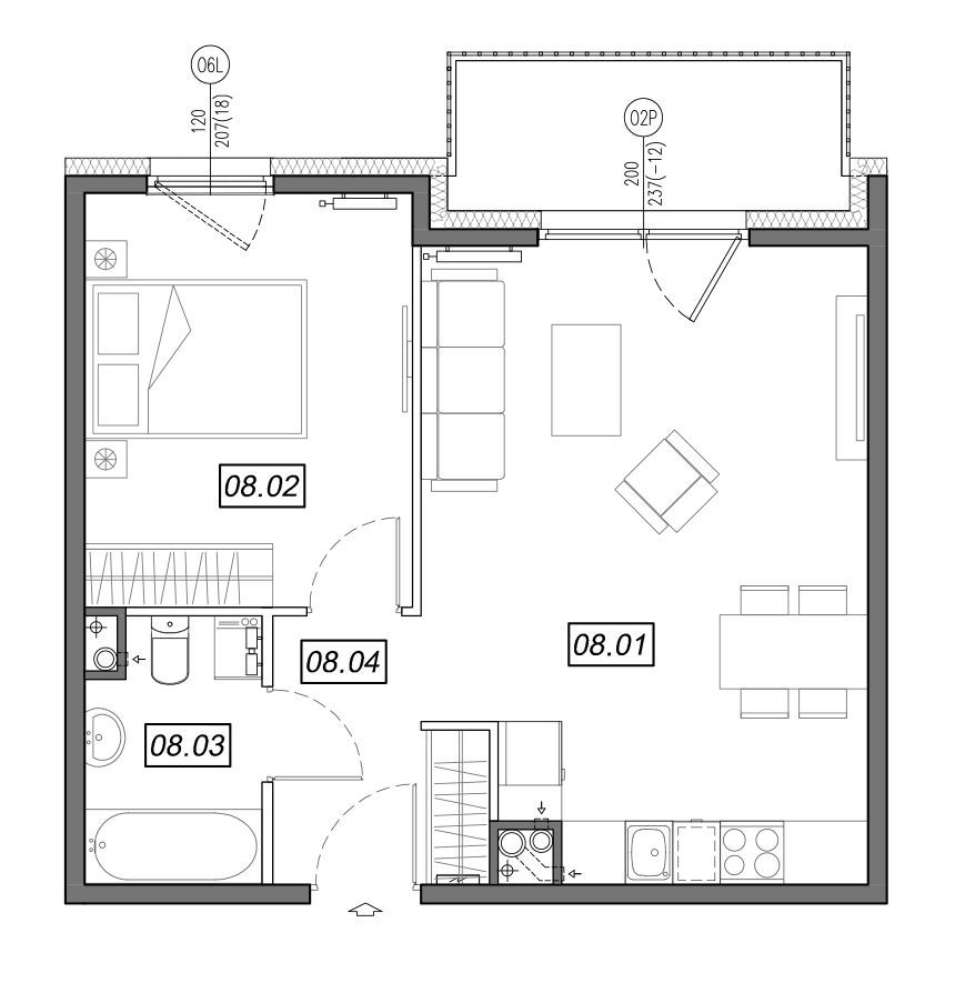 Nowe Południe - mieszkanie 4.B.08 - Bogate tereny rekreacyjne!: zdjęcie 94329401